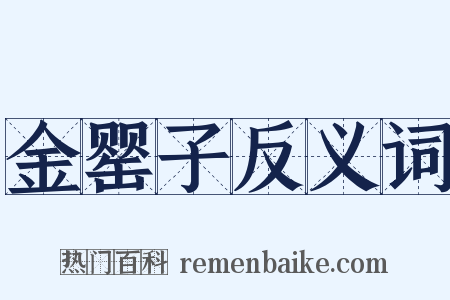 金罂子反义词是什么意思的图片